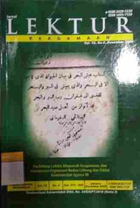 Jurnal Lektur Keagamaan, Vol. 18, No. 2, Desember  2020