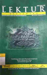 Jurnal Lektur Vol. 14, No.2, Desember 2016