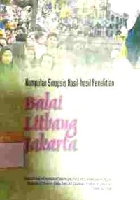 Kumpulan Sinopsi Hasil-hasil Penelitian Balai Litbang Jakarta