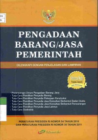 Pengadaan Barang/Jasa Pemerintah