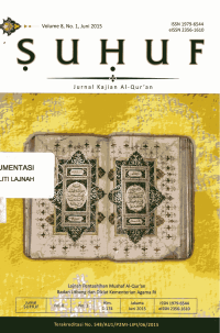 Jurnal Suhuf  Vol. 8,  No. 1, Juni 2015