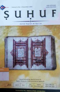 Jurnal Suhuf  Vol. 8,  No. 2 Desember 2015