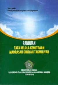 Panduan Tata Kelola Kemitraan Madrasah Diniyah Takmiliyah